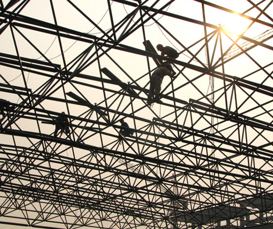 枝江厂房网架安装